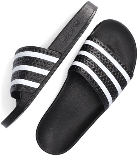 adidas adilette slippers zwart|adidas adilette slippers.